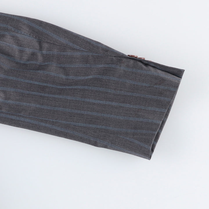 Paul Smith LONDON Striped Wool Tailored Jacket, Made in Italy, Men's Size Small wool gray type Vintage Second Hand