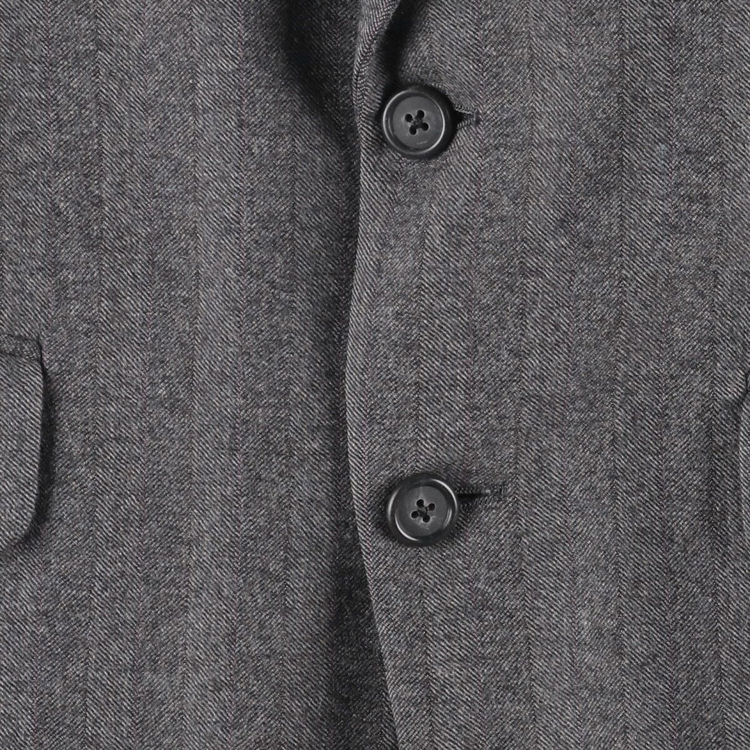 Burberry's Striped Pattern Tailored Jacket, Made in USA, Men's Size L unclear gray type Vintage Second Hand