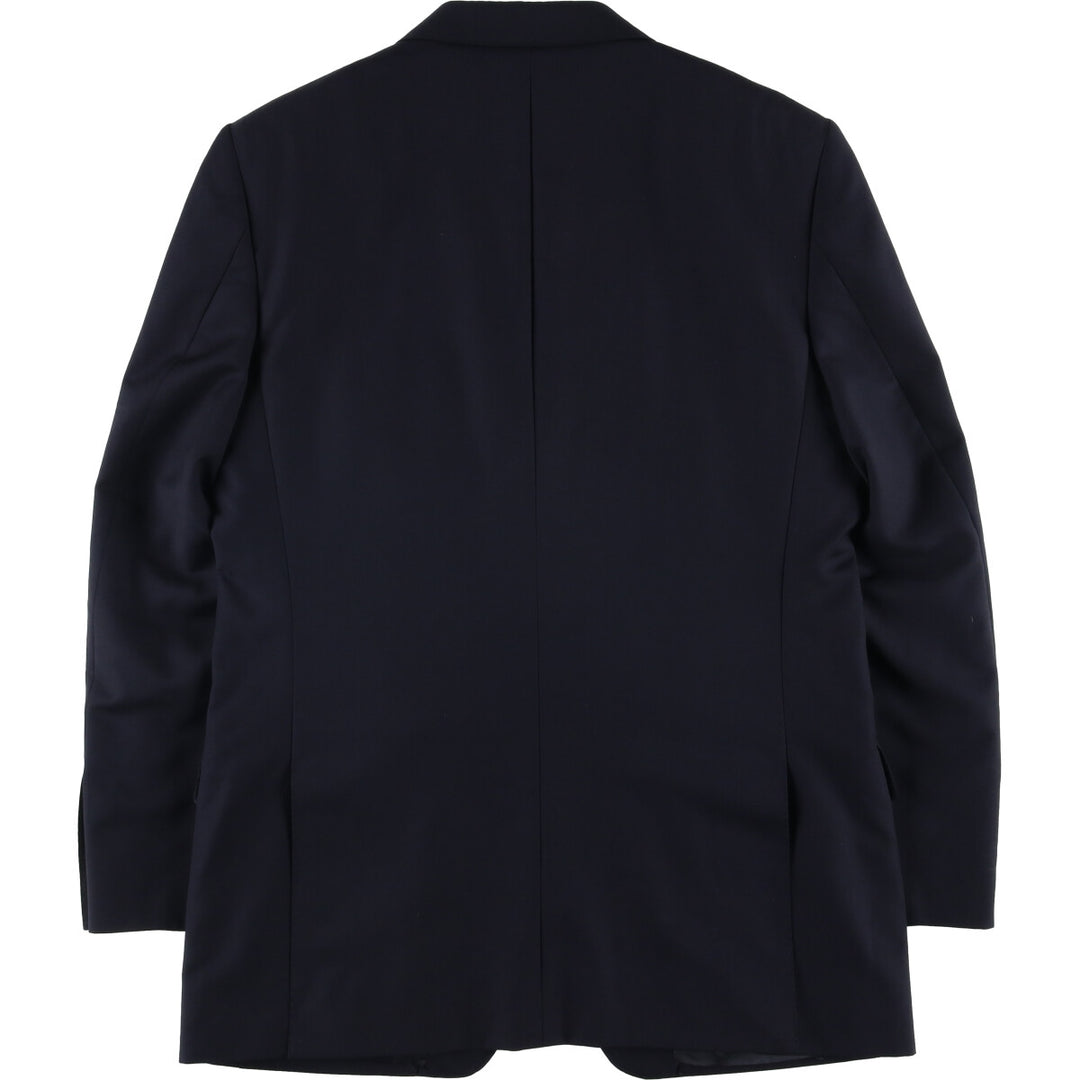 Balmain Mohair-blend Wool Tailored Jacket, Men's Size M wool navy blue type Vintage Second Hand