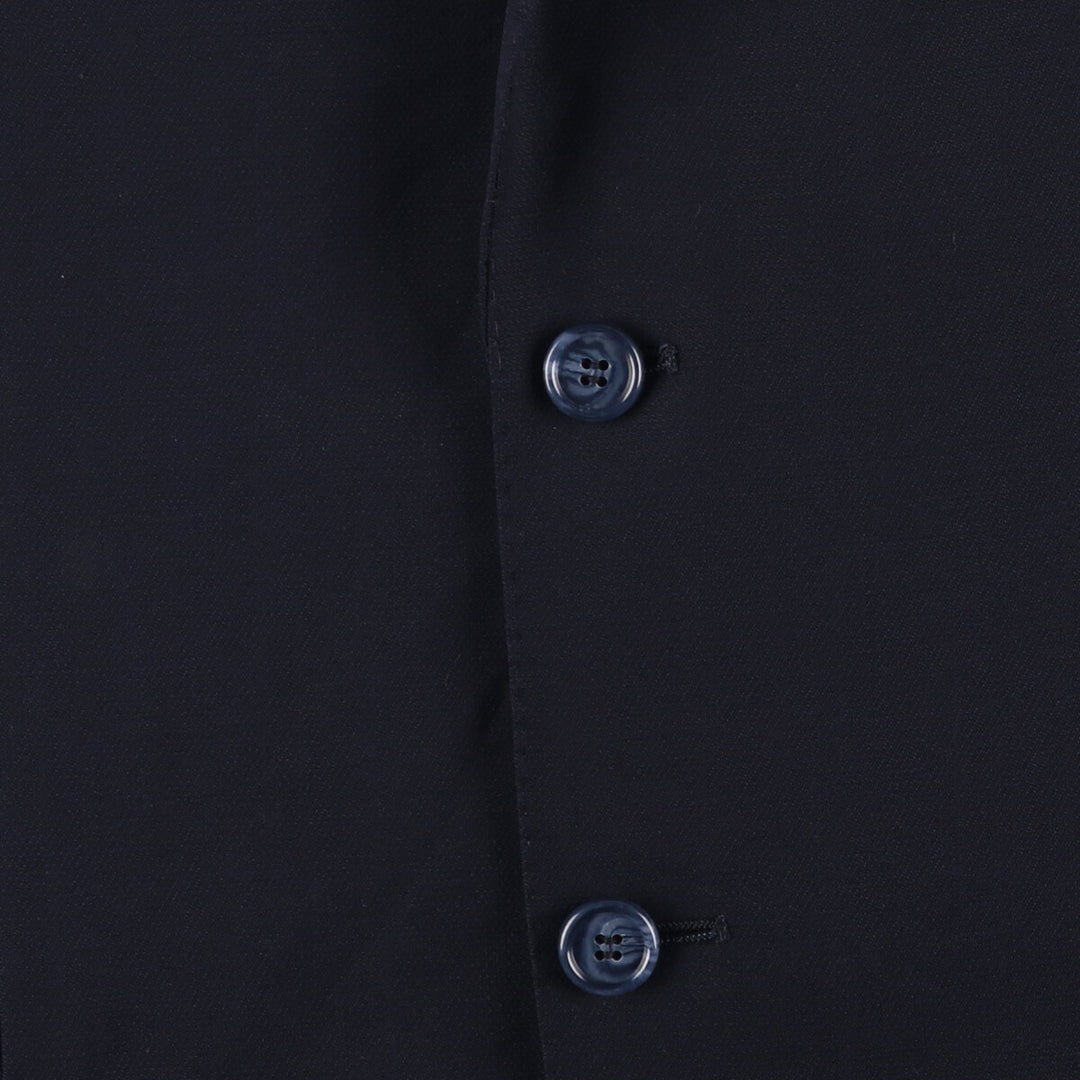 Balmain Mohair-blend Wool Tailored Jacket, Men's Size M wool navy blue type Vintage Second Hand