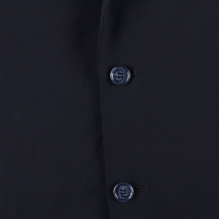 Balmain Mohair-blend Wool Tailored Jacket, Men's Size M wool navy blue type Vintage Second Hand