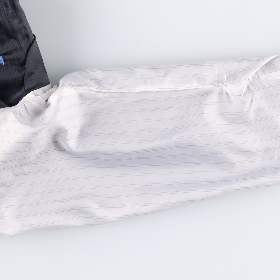 Balmain Slim Fit Check Pattern Wool Tailored Jacket, Men's Size Small wool blue type Vintage Second Hand