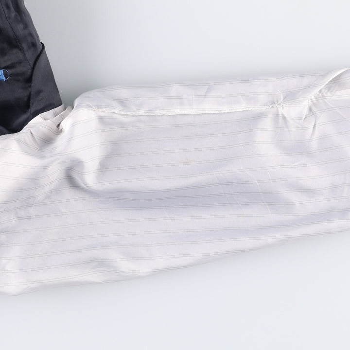 Balmain Slim Fit Check Pattern Wool Tailored Jacket, Men's Size Small wool blue type Vintage Second Hand