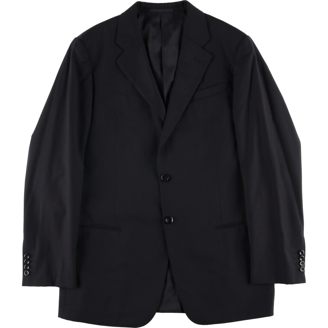 Armani ARMANI COLLEZIONI wool tailored jacket, men's size L wool black type Vintage Second Hand