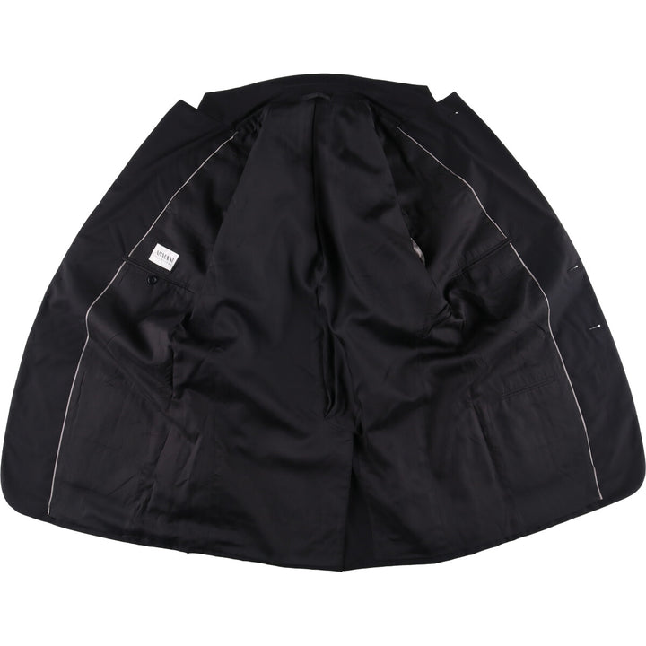 Armani ARMANI COLLEZIONI wool tailored jacket, men's size L wool black type Vintage Second Hand
