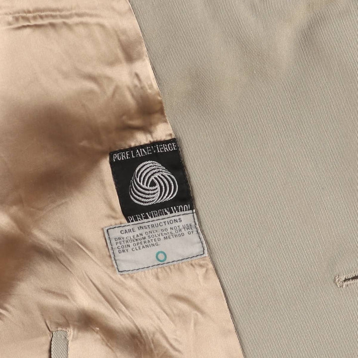 Aquascutum Balmacaan Coat, Made in Canada, Men's Size M wool Beige type Vintage Second Hand