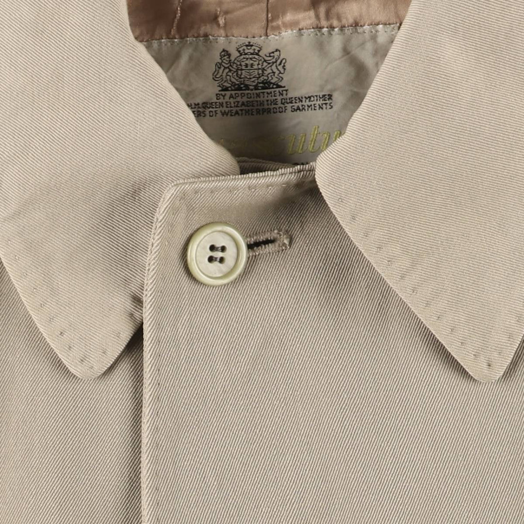 Aquascutum Balmacaan Coat, Made in Canada, Men's Size M wool Beige type Vintage Second Hand