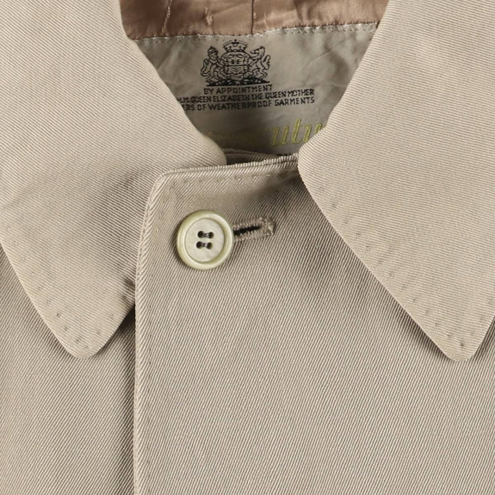 Aquascutum Balmacaan Coat, Made in Canada, Men's Size M wool Beige type Vintage Second Hand