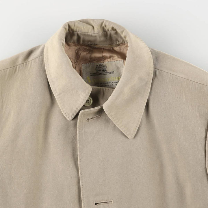 Aquascutum Balmacaan Coat, Made in Canada, Men's Size M wool Beige type Vintage Second Hand