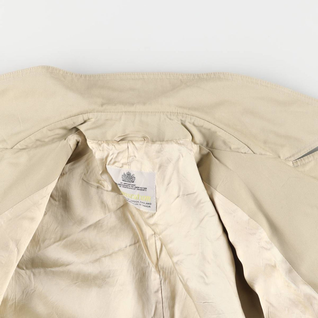 Aquascutum AQUA5 Trench Coat, Made in Canada, Men's Size M cotton Beige type Vintage Second Hand