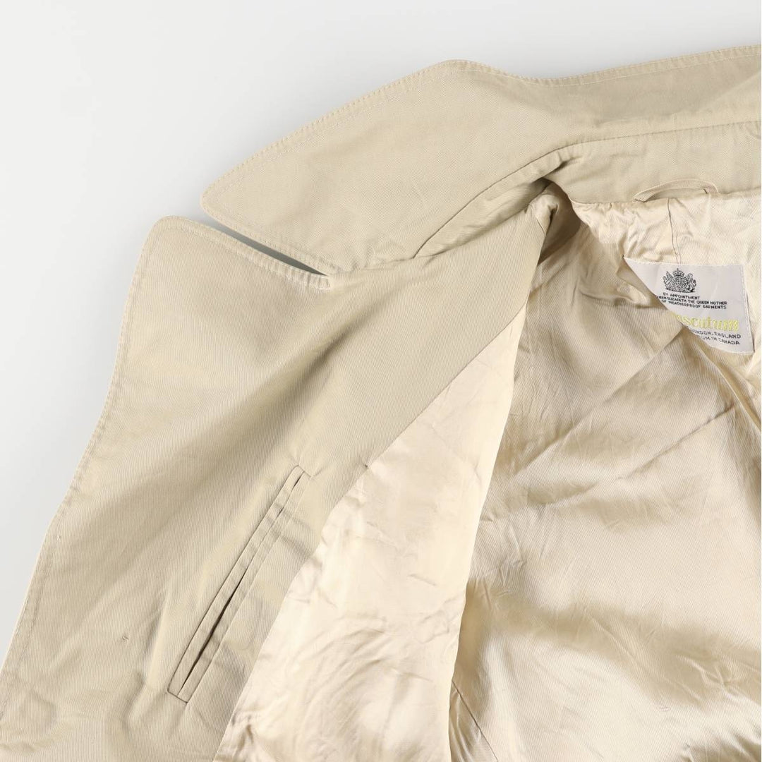 Aquascutum AQUA5 Trench Coat, Made in Canada, Men's Size M cotton Beige type Vintage Second Hand