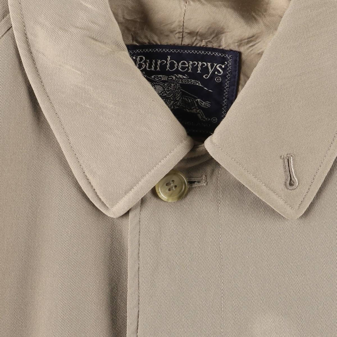 Burberry's Balmacaan Coat, Made in England, Men's Size L wool Beige type Vintage Second Hand