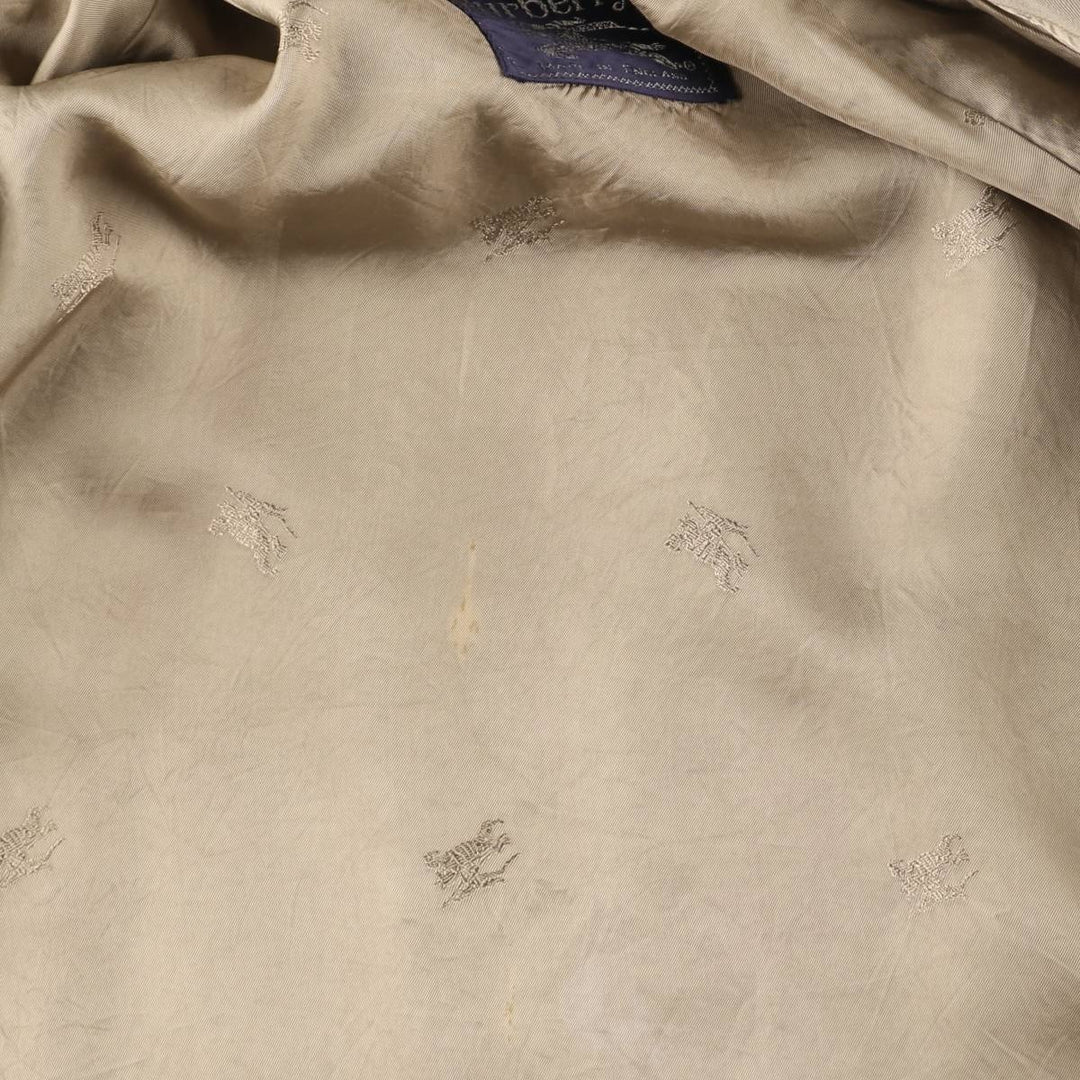 Burberry's Balmacaan Coat, Made in England, Men's Size L wool Beige type Vintage Second Hand