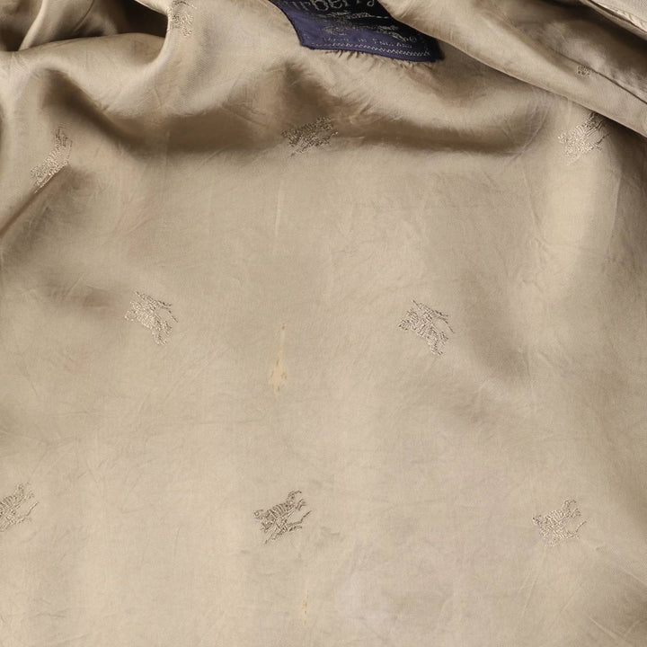 Burberry's Balmacaan Coat, Made in England, Men's Size L wool Beige type Vintage Second Hand