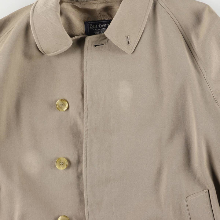 Burberry's Balmacaan Coat, Made in England, Men's Size L wool Beige type Vintage Second Hand