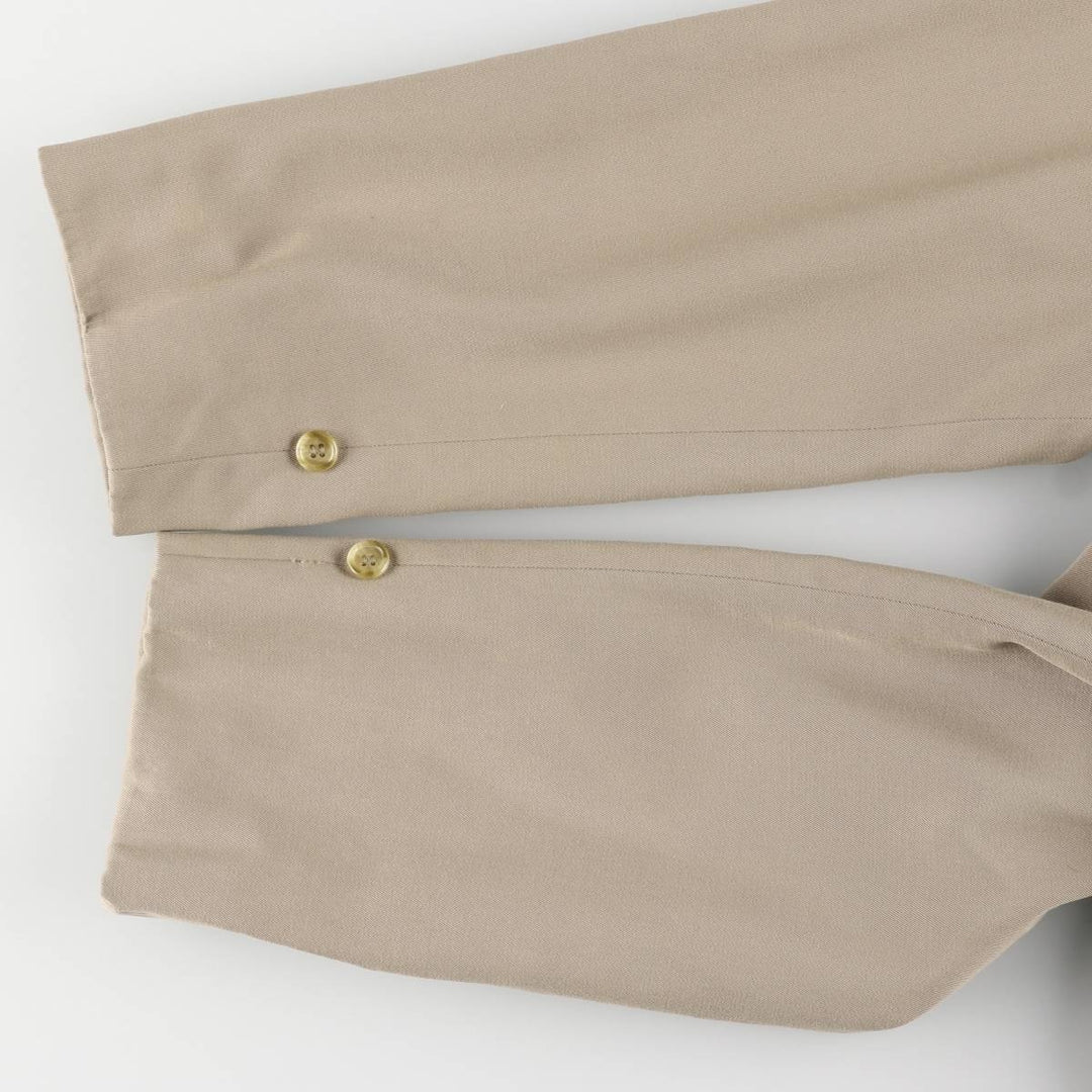 Burberry's Balmacaan Coat, Made in England, Men's Size L wool Beige type Vintage Second Hand