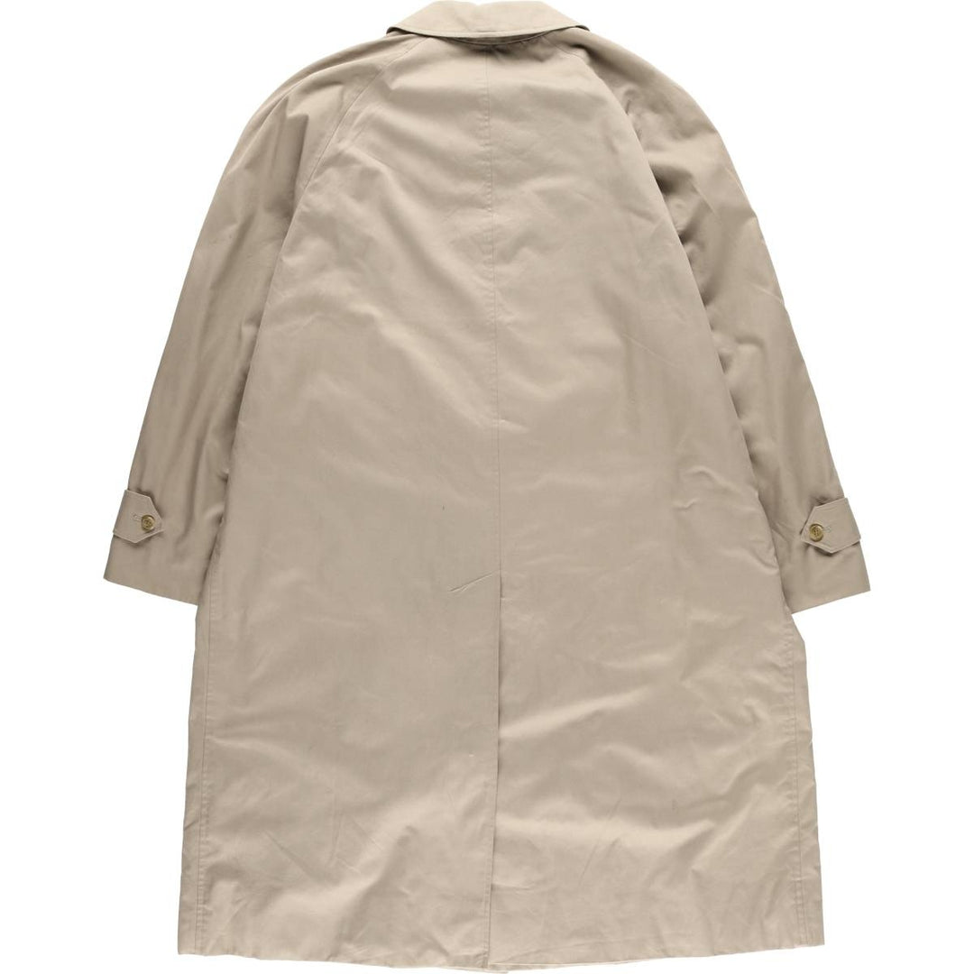 Burberry's Balmacaan Coat, Made in England, Men's XL Size cotton Beige type Vintage Second Hand