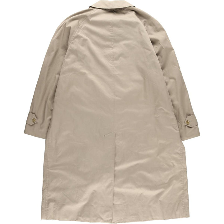 Burberry's Balmacaan Coat, Made in England, Men's XL Size cotton Beige type Vintage Second Hand