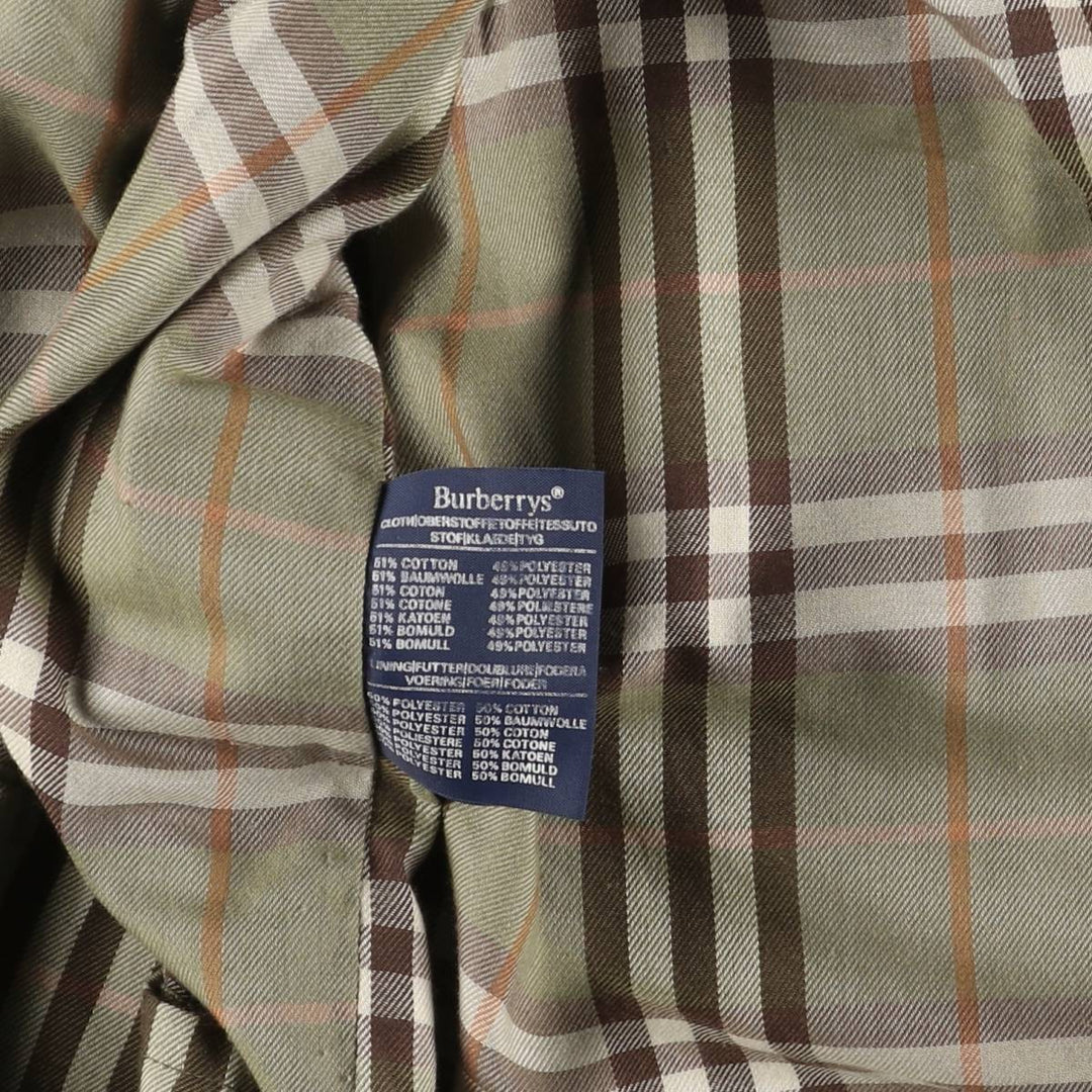 Burberry's Balmacaan Coat, Made in England, Men's XL Size cotton Beige type Vintage Second Hand