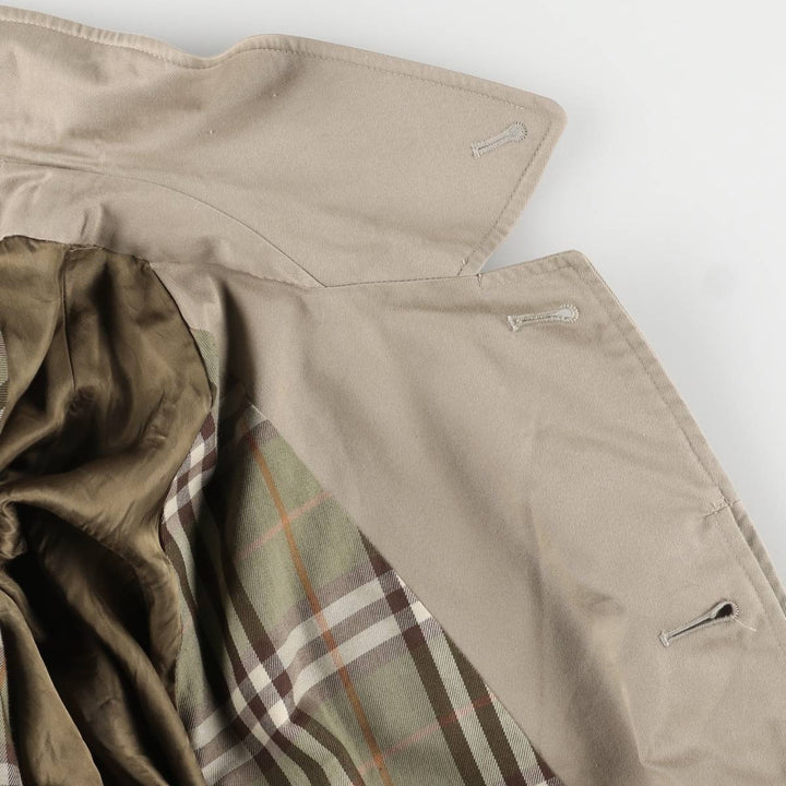 Burberry's Balmacaan Coat, Made in England, Men's XL Size cotton Beige type Vintage Second Hand