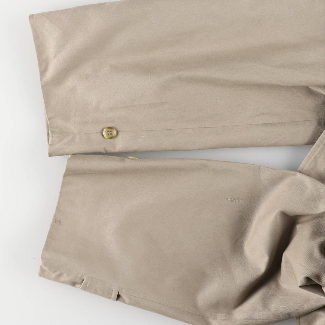 Burberry's Balmacaan Coat, Made in England, Men's XL Size cotton Beige type Vintage Second Hand