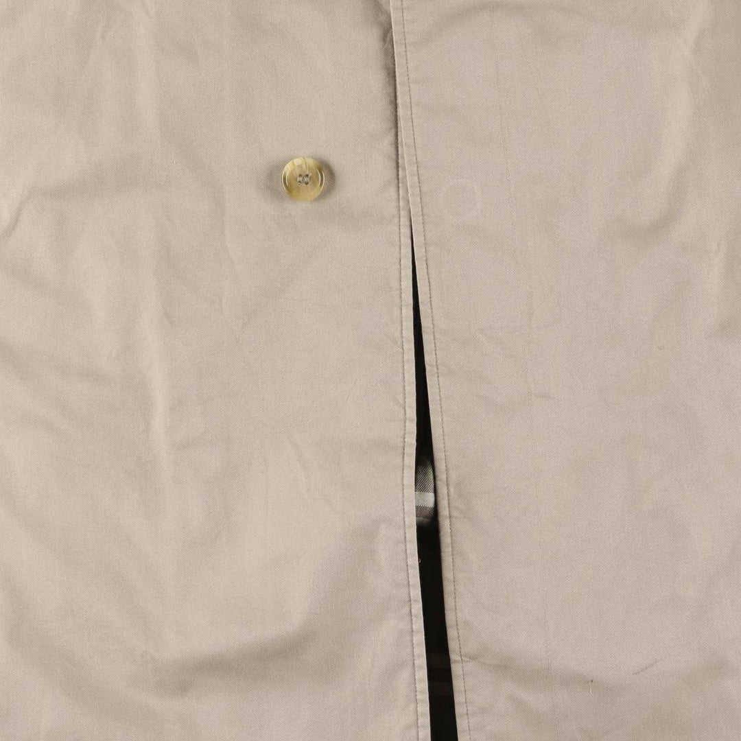 Burberry's Balmacaan Coat, Made in England, Men's XL Size cotton Beige type Vintage Second Hand