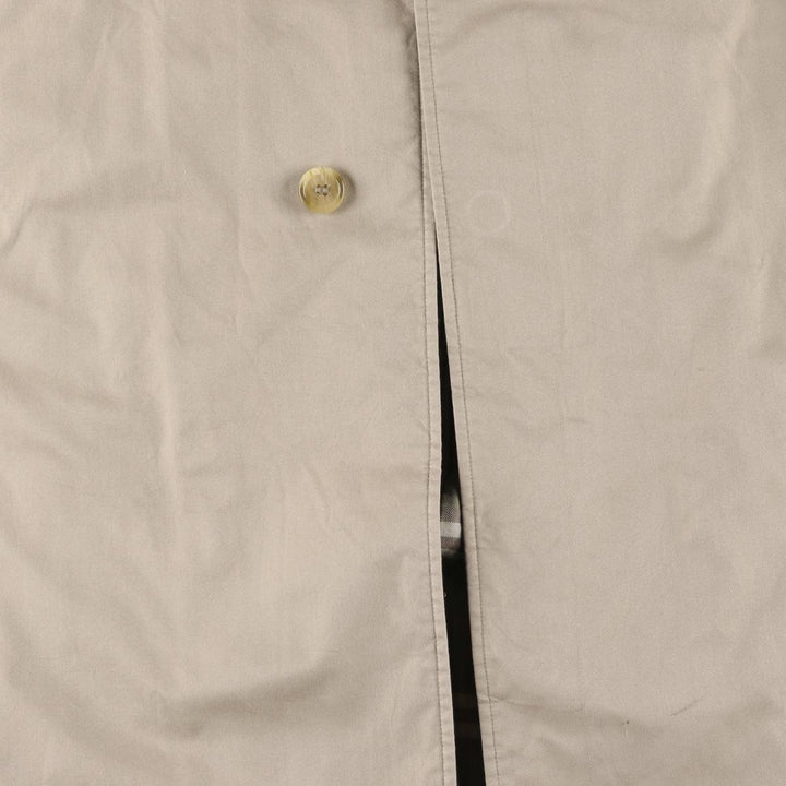 Burberry's Balmacaan Coat, Made in England, Men's XL Size cotton Beige type Vintage Second Hand
