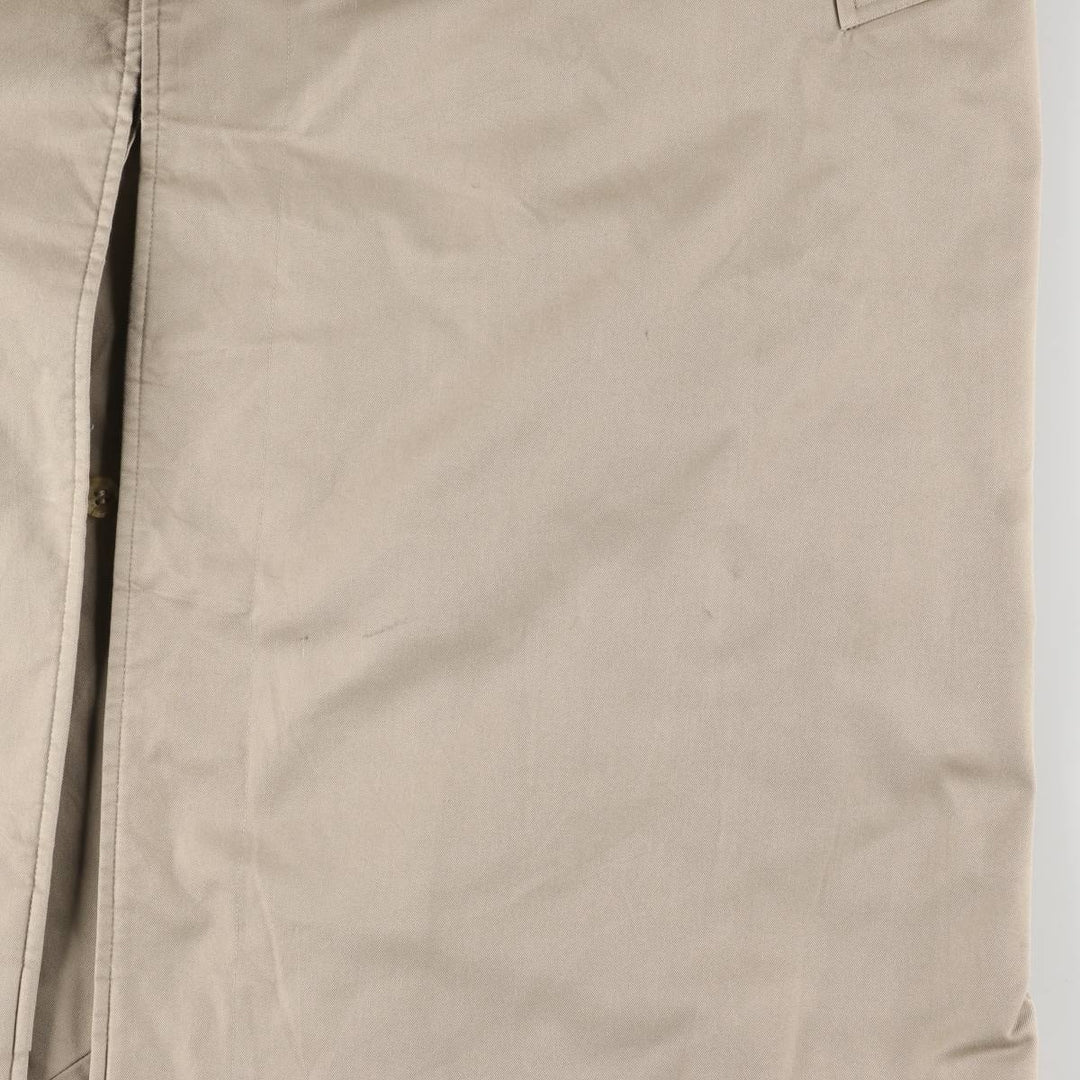 Burberry's Balmacaan Coat, Made in England, Men's XL Size cotton Beige type Vintage Second Hand