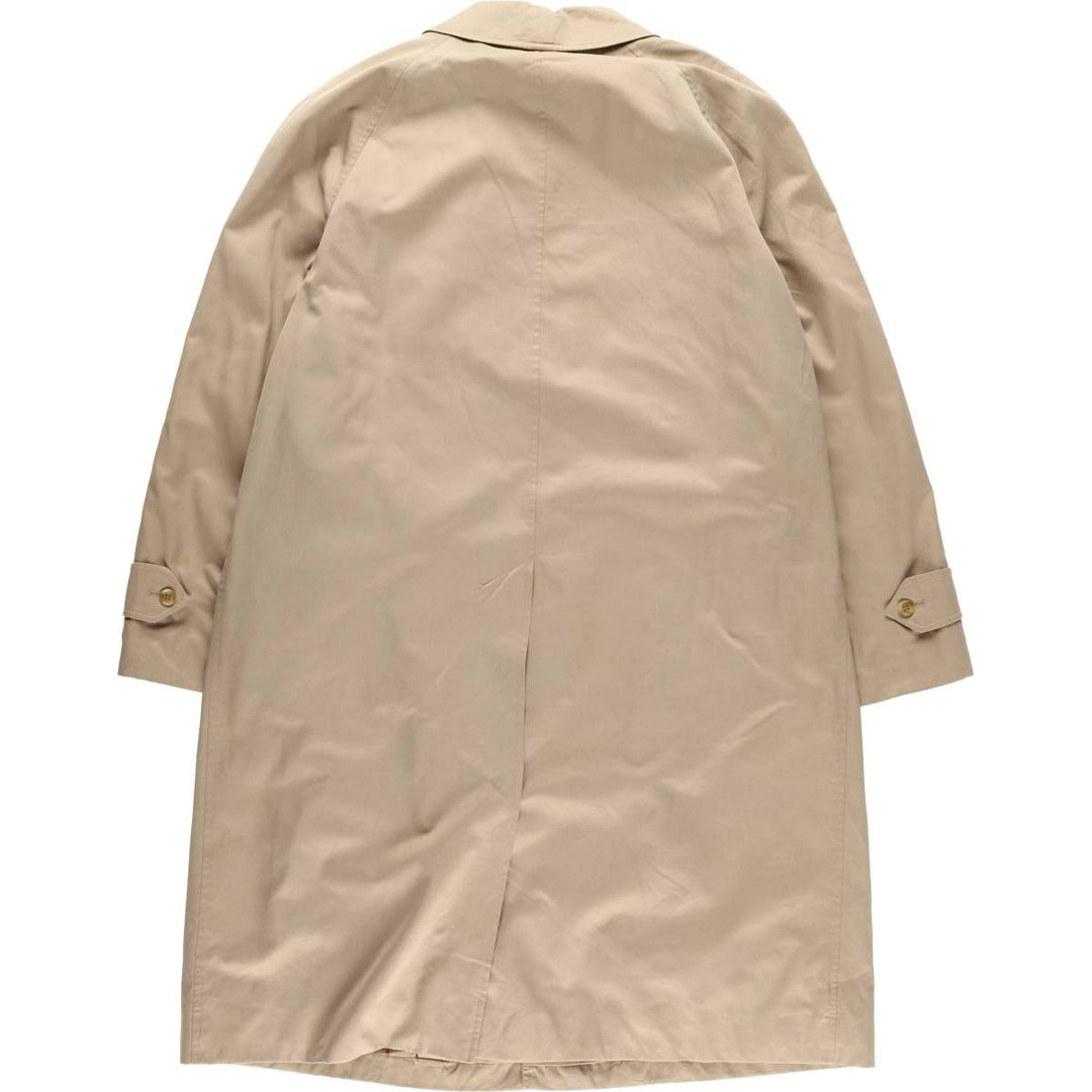 Burberry's Balmacaan Coat, Made in England, Men's Size L unclear Beige type Vintage Second Hand
