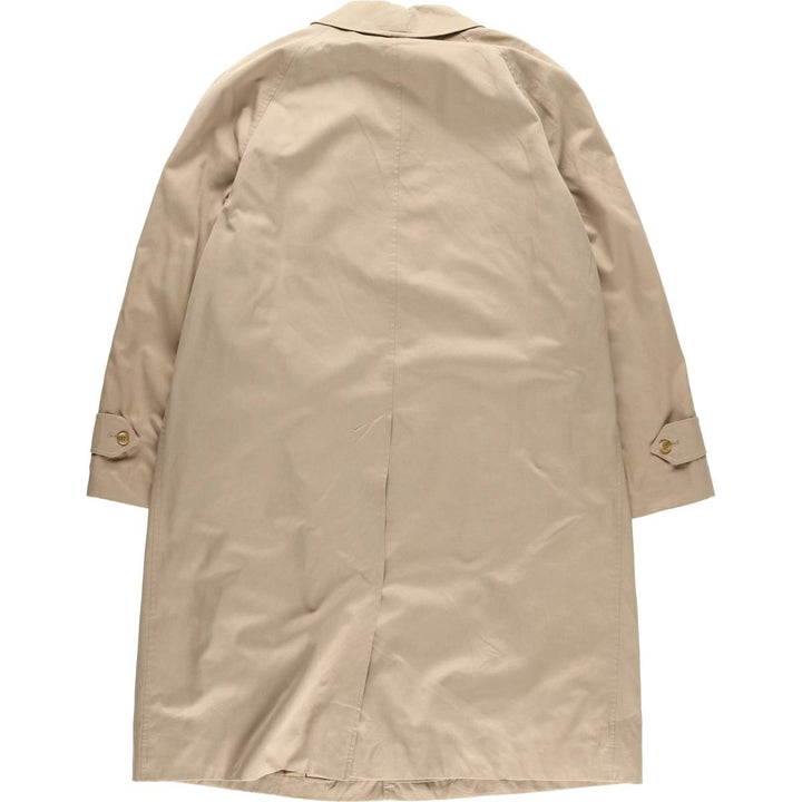 Burberry's Balmacaan Coat, Made in England, Men's Size L unclear Beige type Vintage Second Hand