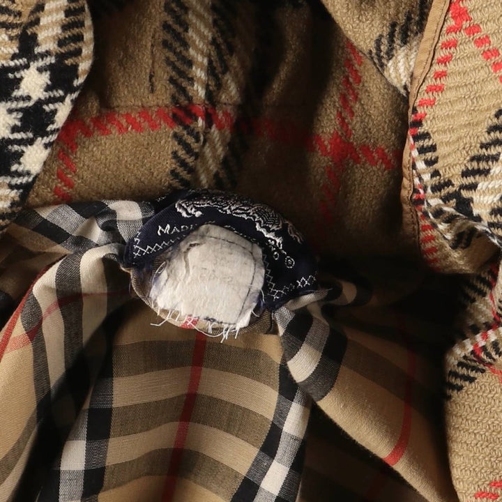 Burberry's Balmacaan Coat, Made in England, Men's Size L unclear Beige type Vintage Second Hand
