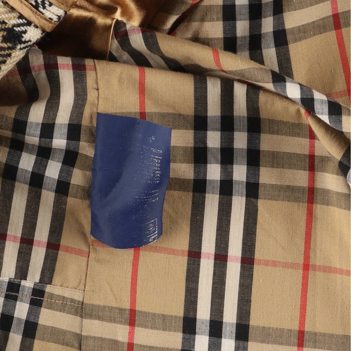 Burberry's Balmacaan Coat, Made in England, Men's Size L unclear Beige type Vintage Second Hand