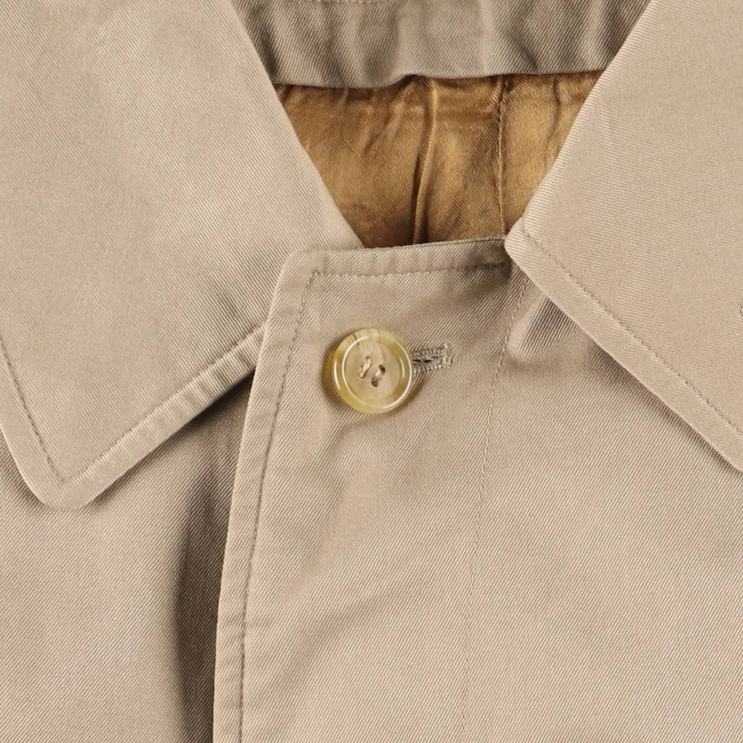 Burberry's Balmacaan Coat, Made in England, Men's Size L unclear Beige type Vintage Second Hand