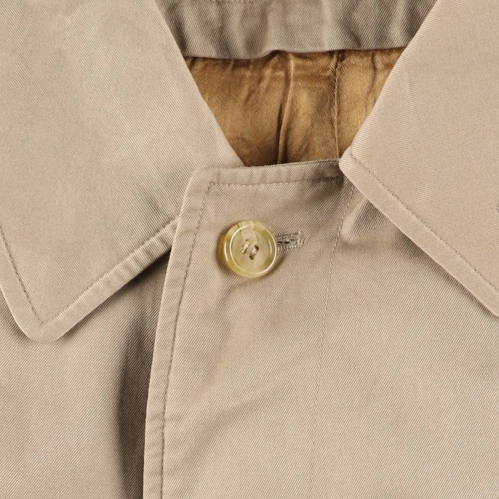 Burberry's Balmacaan Coat, Made in England, Men's Size L unclear Beige type Vintage Second Hand
