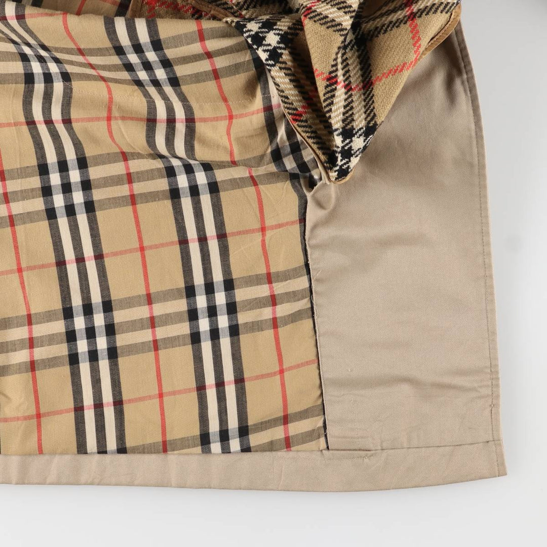Burberry's Balmacaan Coat, Made in England, Men's Size L unclear Beige type Vintage Second Hand