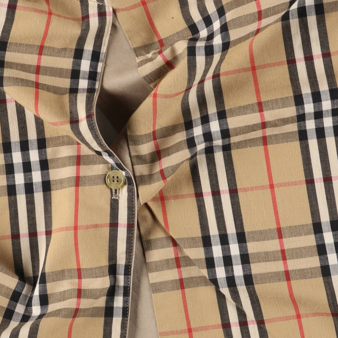 Burberry's Balmacaan Coat, Made in England, Men's Size L unclear Beige type Vintage Second Hand