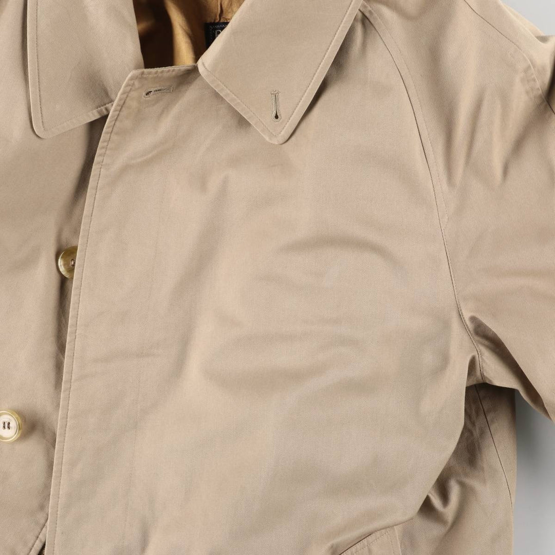 Burberry's Balmacaan Coat, Made in England, Men's Size L unclear Beige type Vintage Second Hand