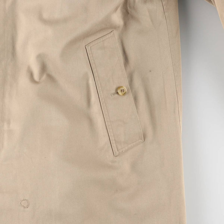 Burberry's Balmacaan Coat, Made in England, Men's Size L unclear Beige type Vintage Second Hand