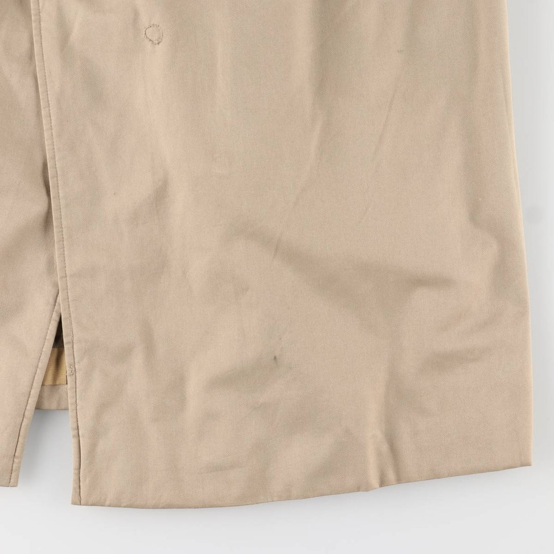 Burberry's Balmacaan Coat, Made in England, Men's Size L unclear Beige type Vintage Second Hand