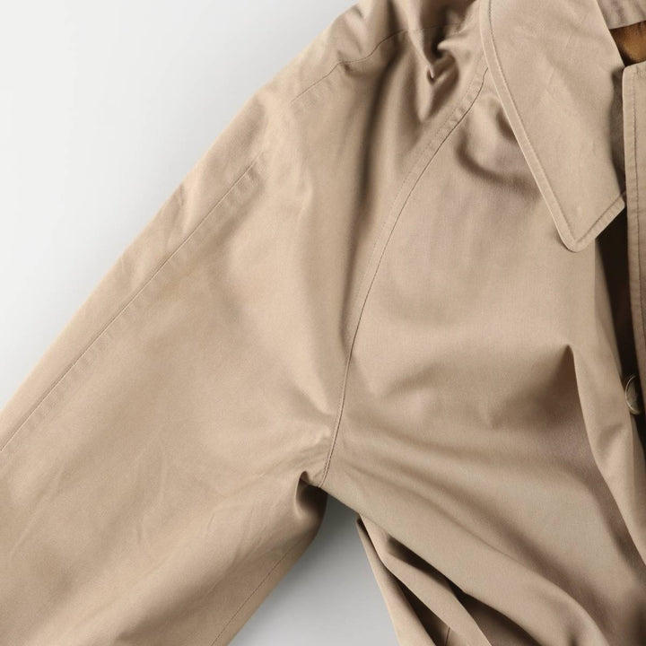 Burberry's Balmacaan Coat, Made in England, Men's Size L unclear Beige type Vintage Second Hand