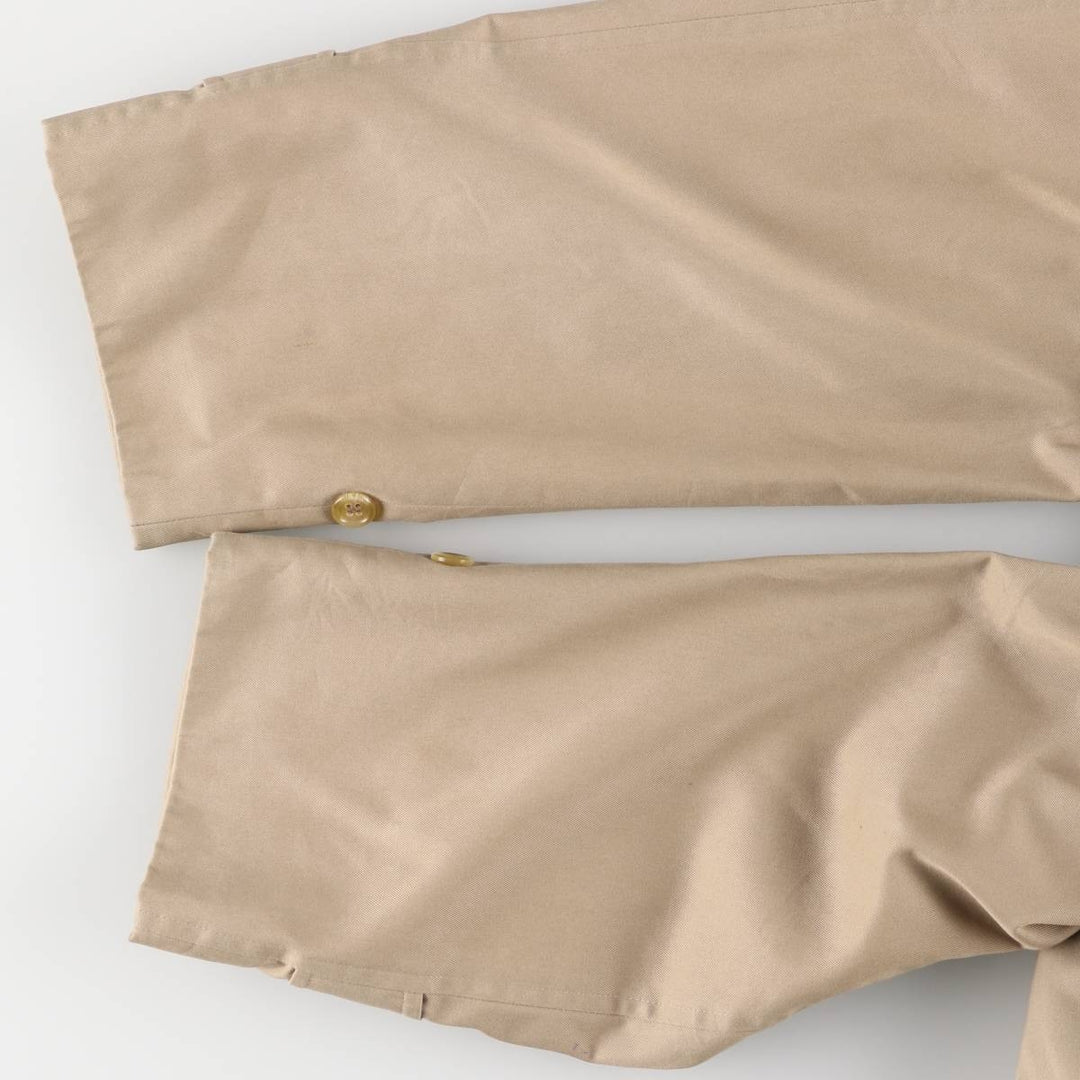 Burberry's Balmacaan Coat, Made in England, Men's Size L unclear Beige type Vintage Second Hand