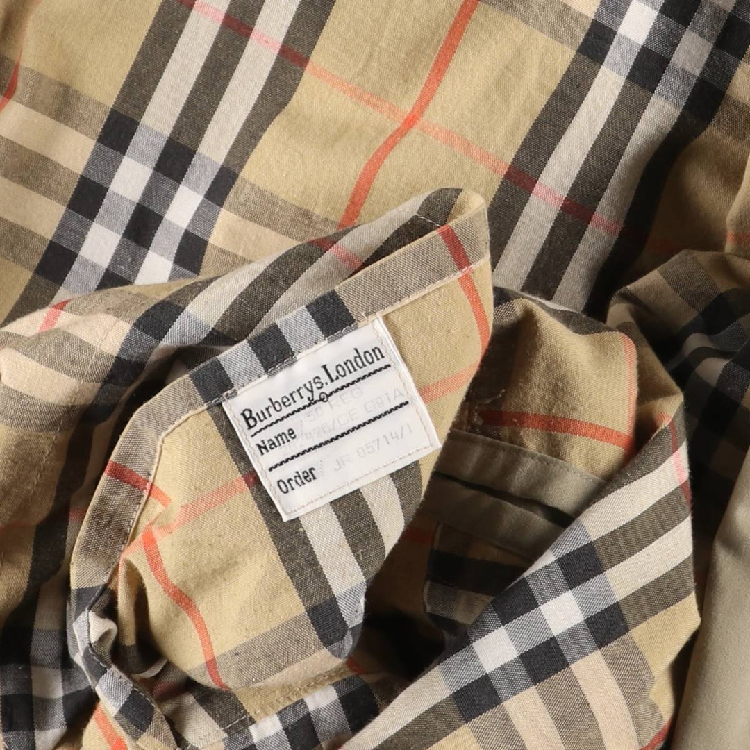 Burberry trench coat, made in England, size M polyester Beige type Vintage Second Hand