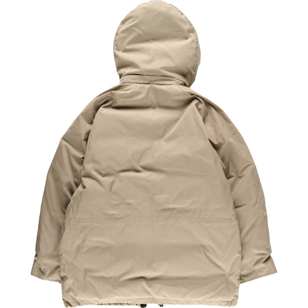 Vintage 1970'S Eddie Bauer goose down parka with black tag, made in the USA, size L, men's polyester Beige type Vintage Second Hand