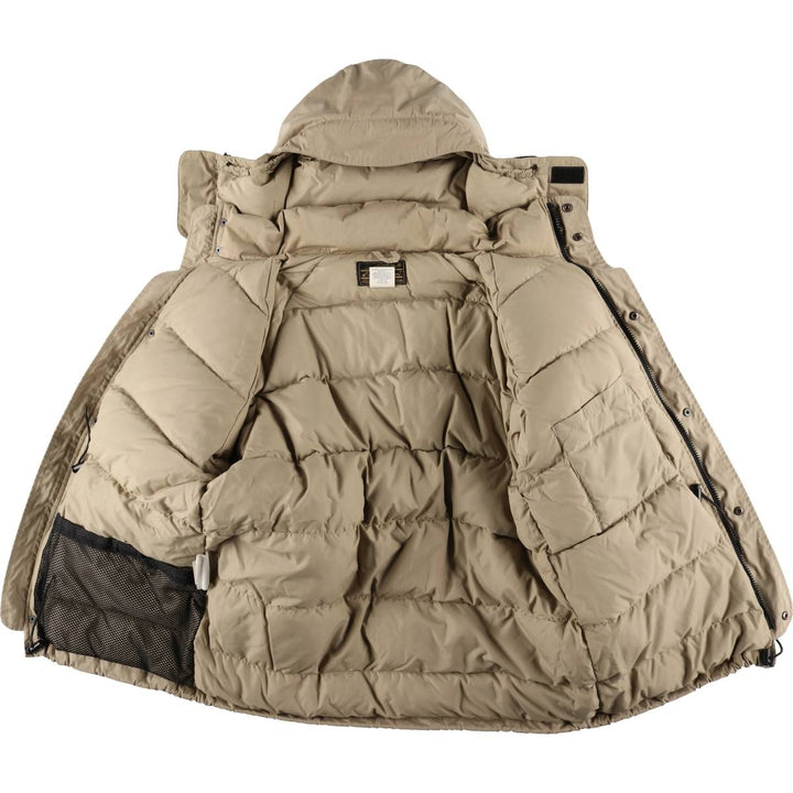Vintage 1970'S Eddie Bauer goose down parka with black tag, made in the USA, size L, men's polyester Beige type Vintage Second Hand