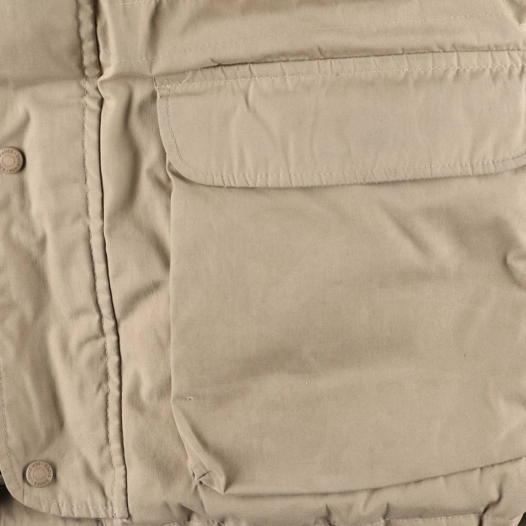 Vintage 1970'S Eddie Bauer goose down parka with black tag, made in the USA, size L, men's polyester Beige type Vintage Second Hand