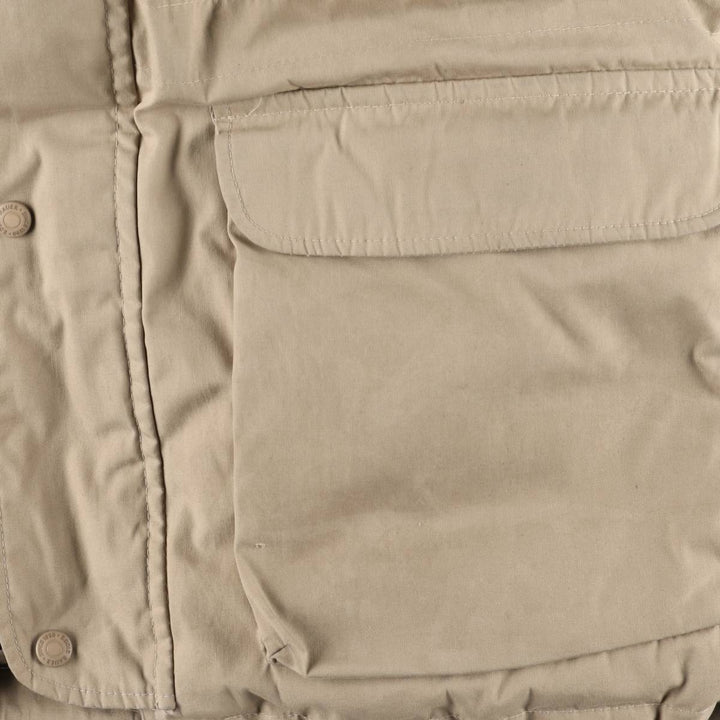 Vintage 1970'S Eddie Bauer goose down parka with black tag, made in the USA, size L, men's polyester Beige type Vintage Second Hand