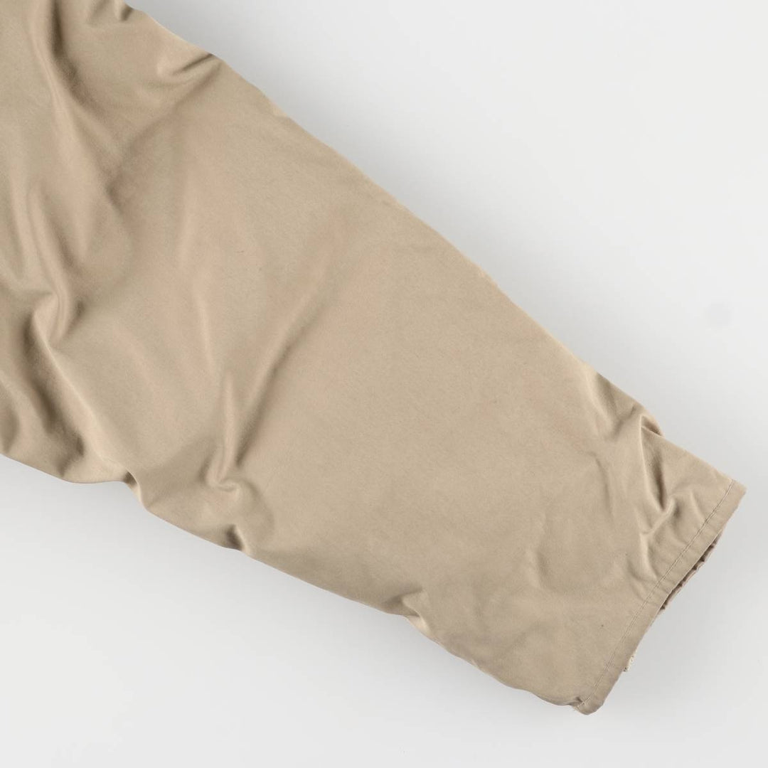 Vintage 1970'S Eddie Bauer goose down parka with black tag, made in the USA, size L, men's polyester Beige type Vintage Second Hand