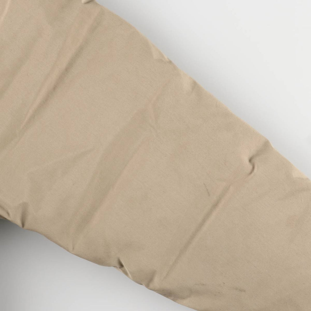 Vintage 1970'S Eddie Bauer goose down parka with black tag, made in the USA, size L, men's polyester Beige type Vintage Second Hand