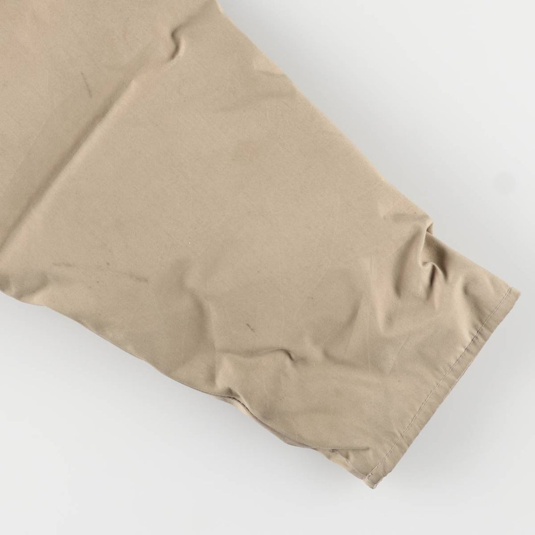 Vintage 1970'S Eddie Bauer goose down parka with black tag, made in the USA, size L, men's polyester Beige type Vintage Second Hand