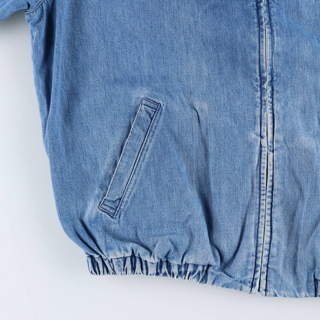 Vintage 90'S Polo by Ralph Lauren swing-top denim jacket, made in the USA, size L. cotton blue type Vintage Second Hand